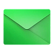 Green envelope icon symbolizing email or mail.