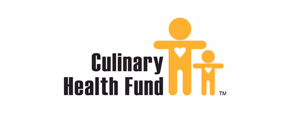 Logo of Culinary Health Fund with two stylized human figures, one large and one small, each with a heart shape in the chest.