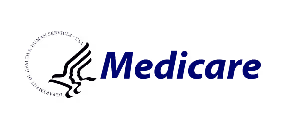 U.S. Department of Health & Human Services logo next to the word Medicare in bold blue font.