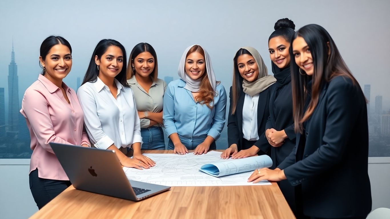 Female founders in UAE with business plans.