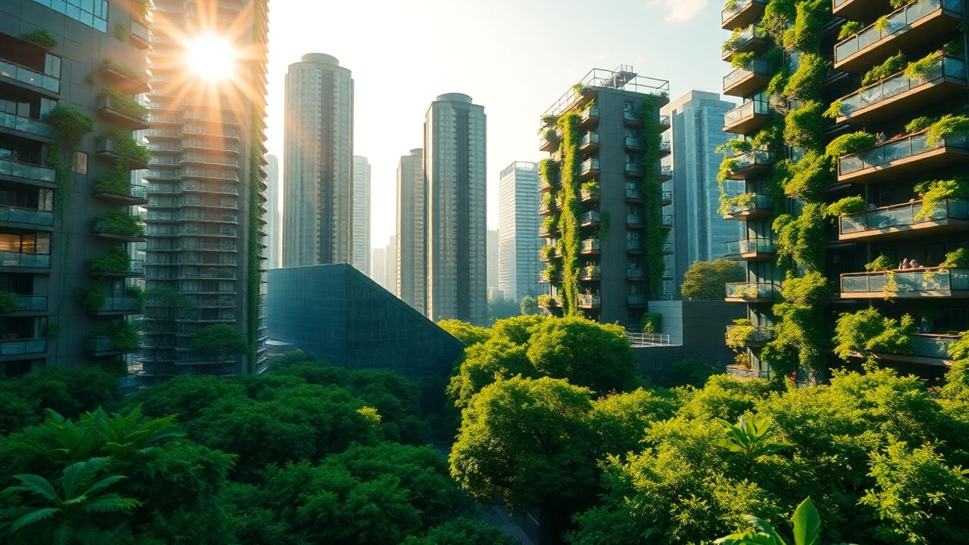 Abu Dhabi green economy cityscape