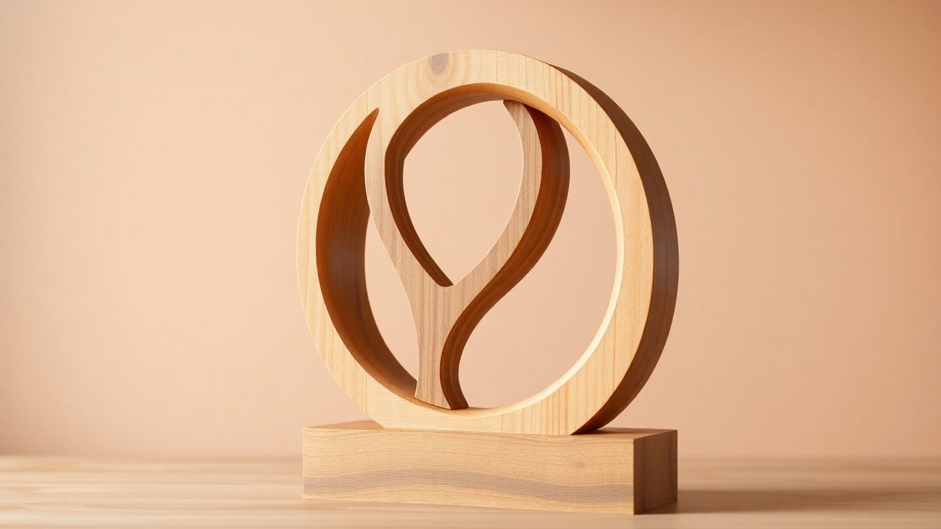 Woodstock Fund logo abstract sculpture