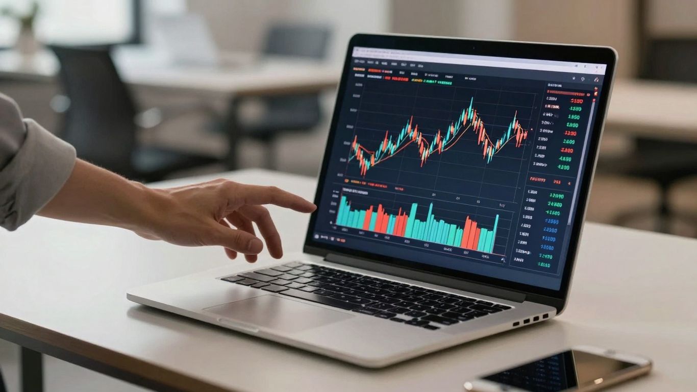 DubaiNEXT equity crowdfunding platform interface on laptop.