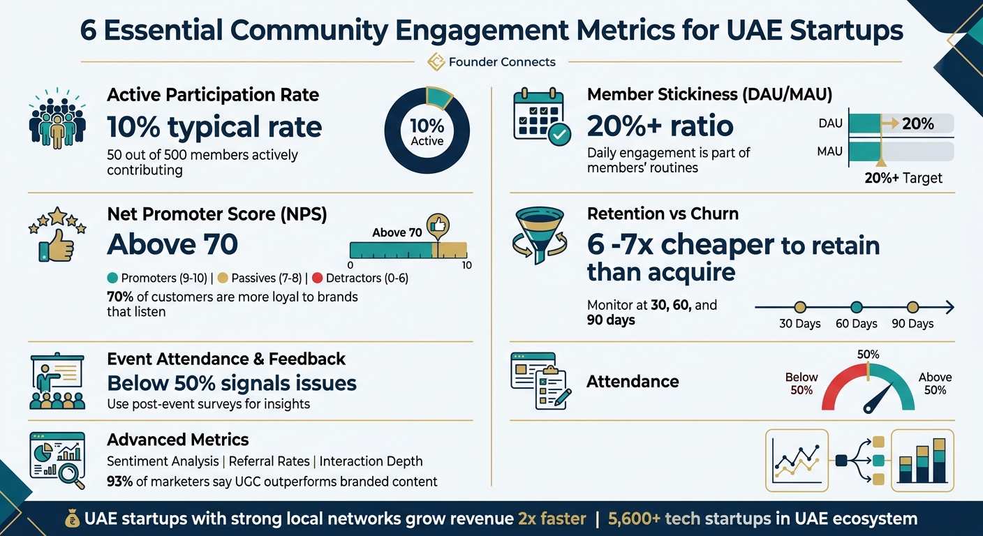 6 Essential Community Engagement Metrics for UAE Startups