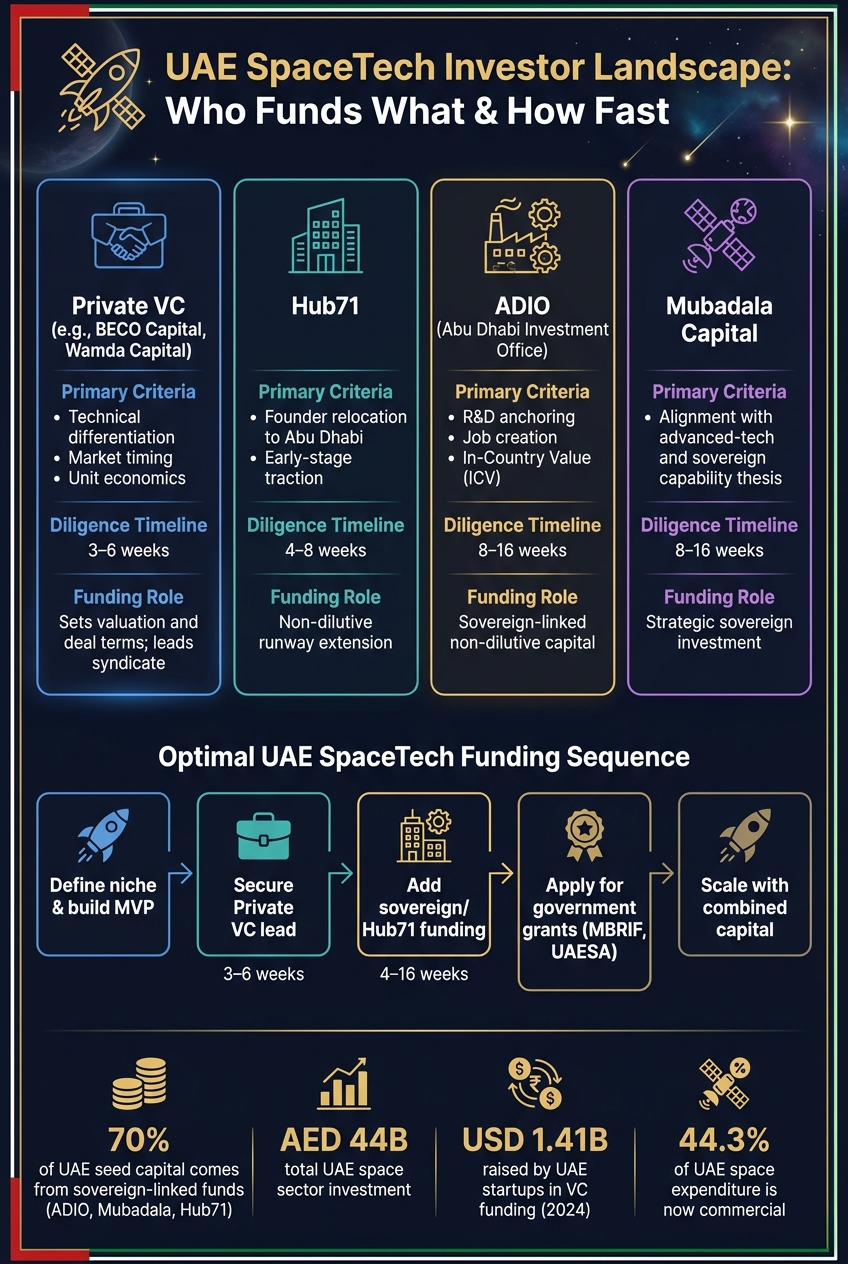 UAE SpaceTech Investor Types: Criteria, Timeline & Funding Sources