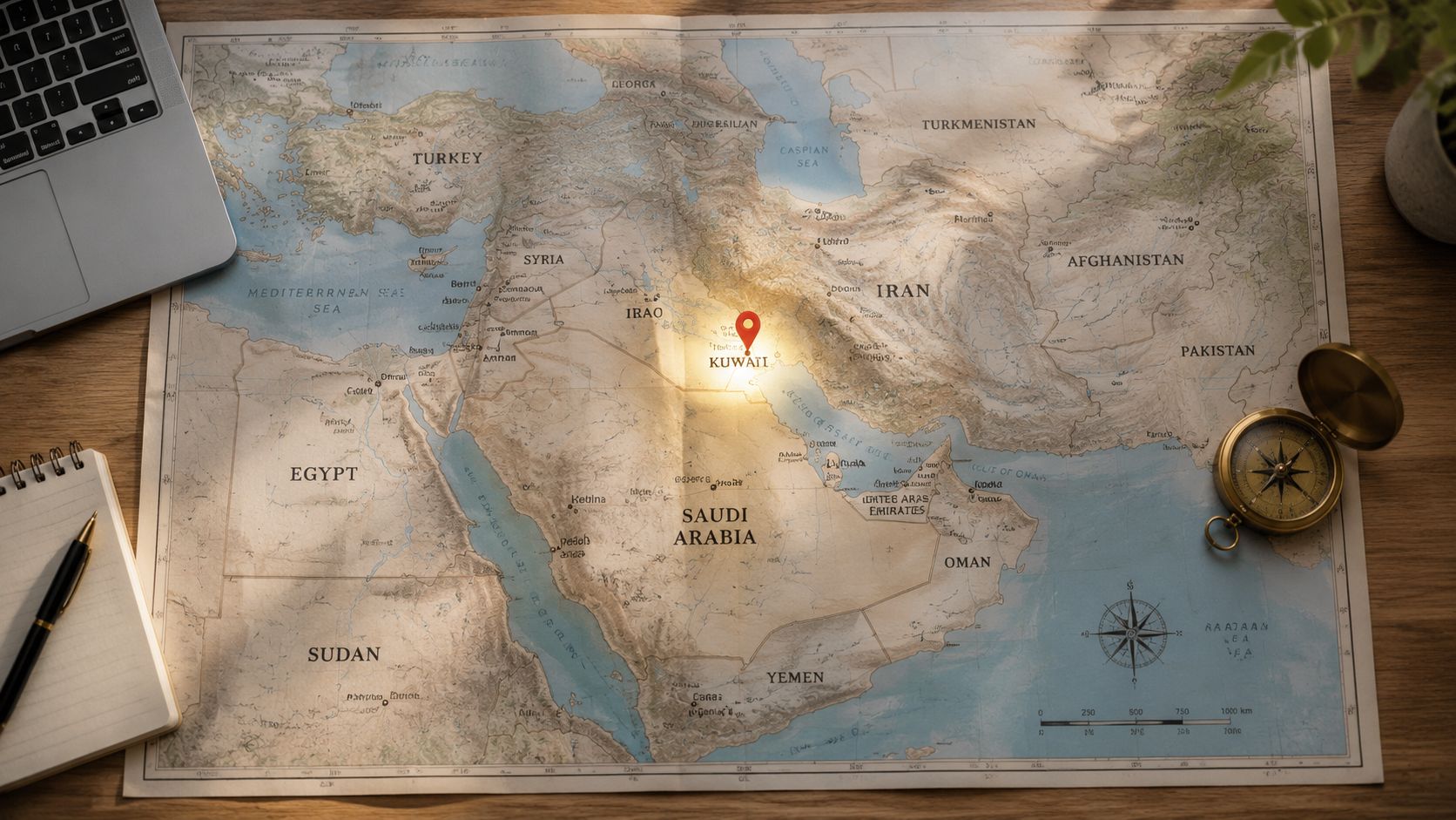 Kuwait Map in World Map: Strategic Asset Guide 2026