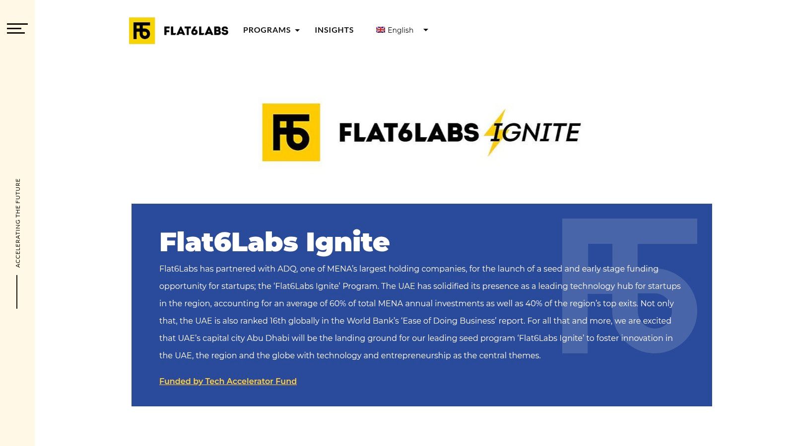 Flat6Labs Ignite (Abu Dhabi)