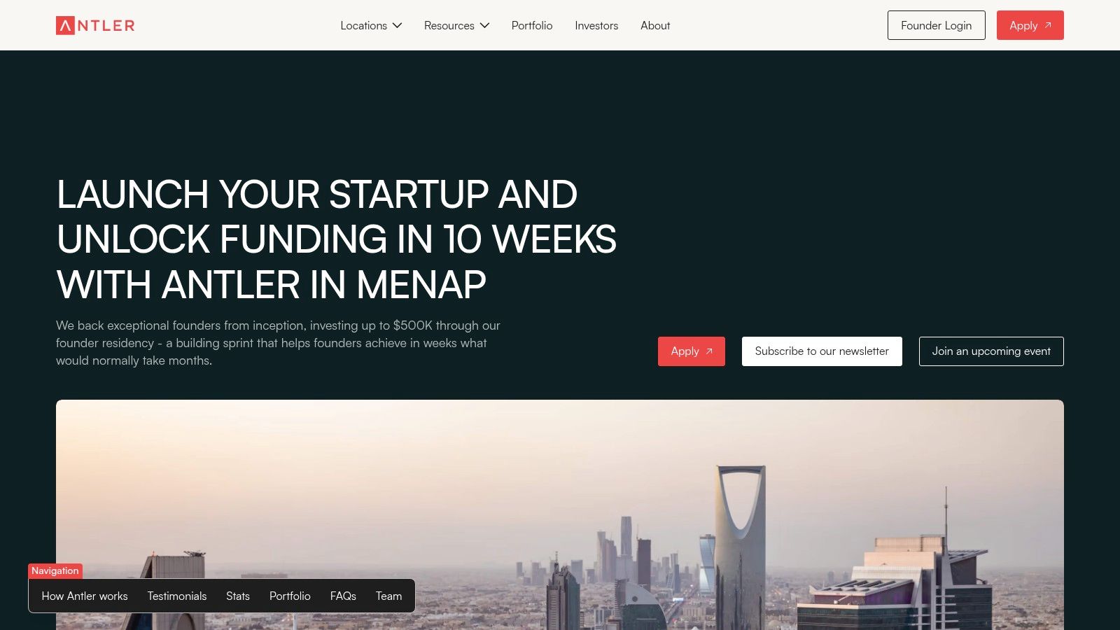 Antler MENAP (Residency from Dubai / Dubai Founders HQ)