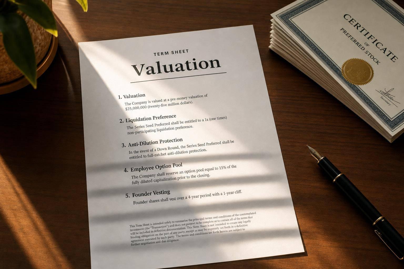5 Term Sheet Clauses That Change Founder Ownership