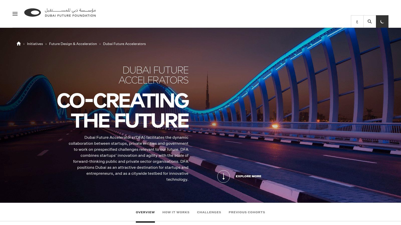 Dubai Future Accelerators (DFA), Dubai Future Foundation
