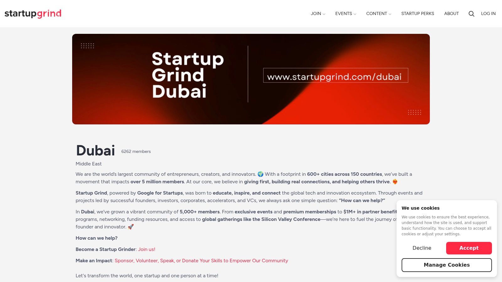 Startup Grind Dubai