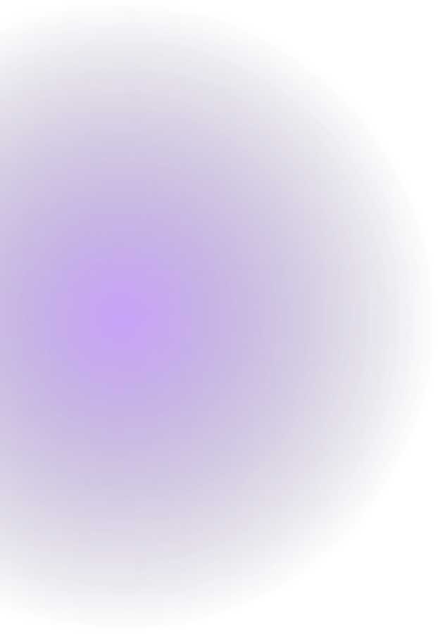 Grand cercle violet avec un dégradé lumineux au centre sur un fond transparent.