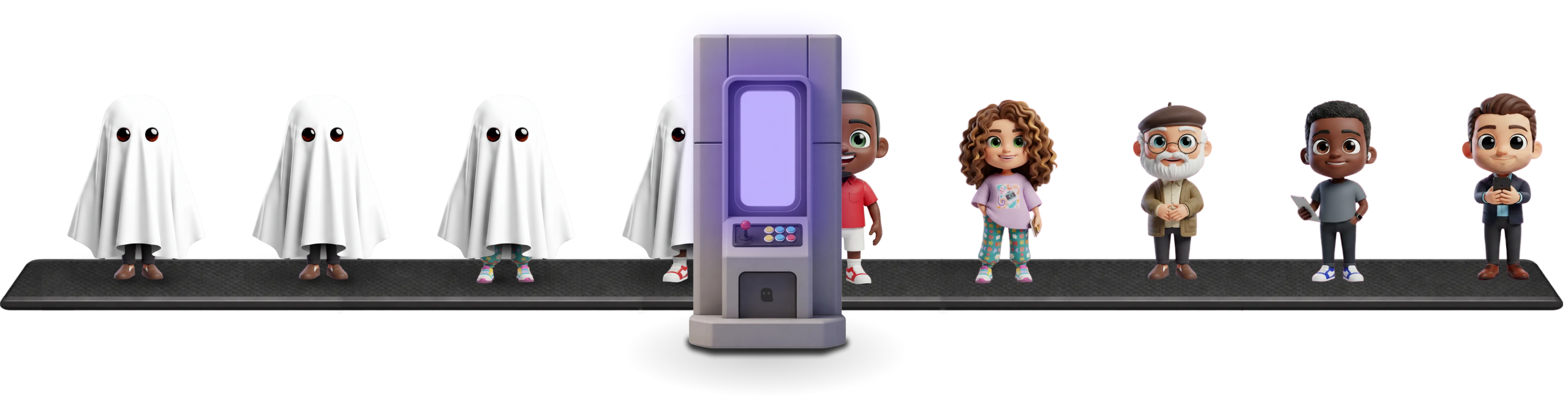 Uma máquina de revelar leads, revelando leads fantasmas em leads conhecidos.