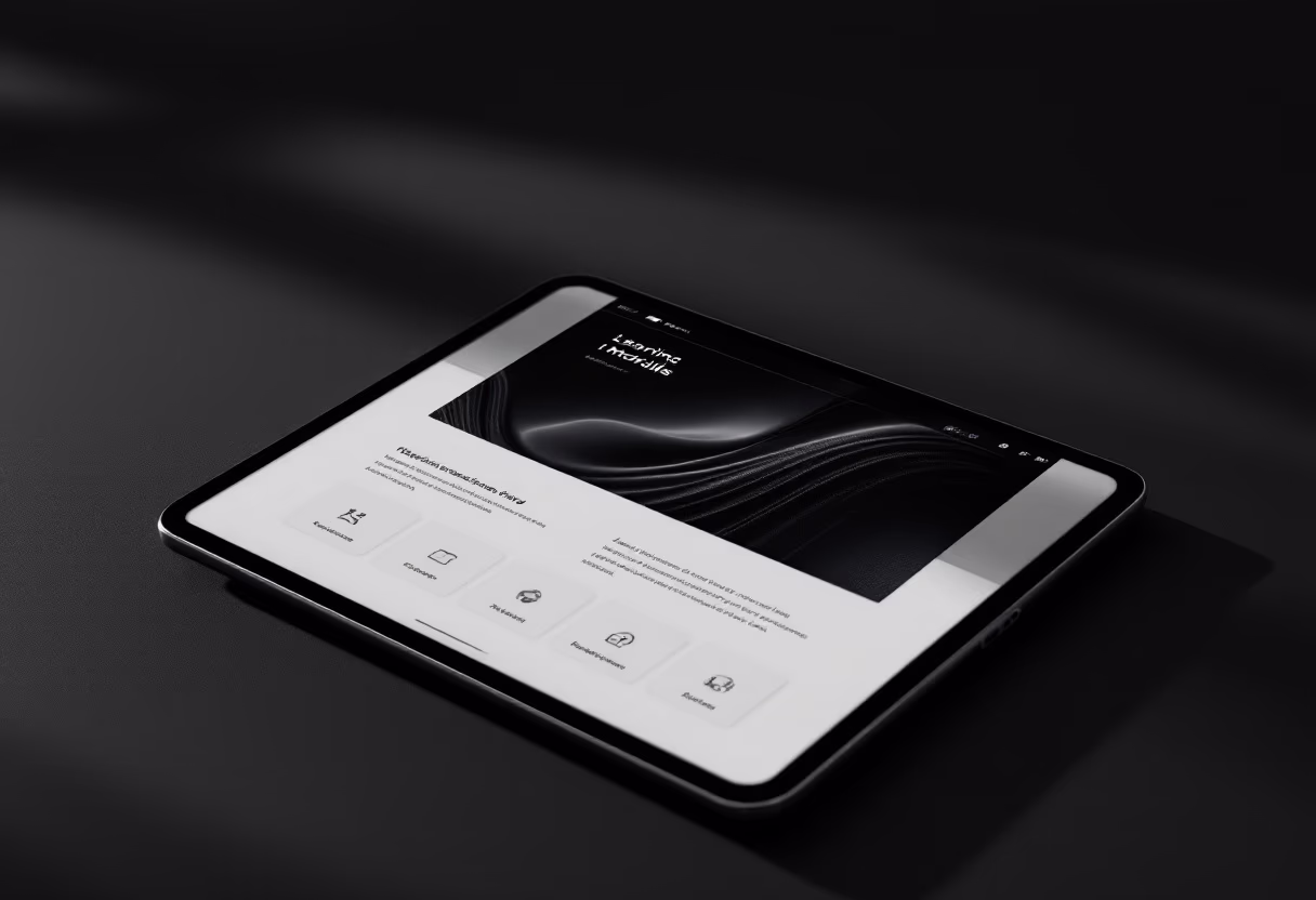 <subject>[interface] image of a screenshot of a learning module (for an edtech)</subject>