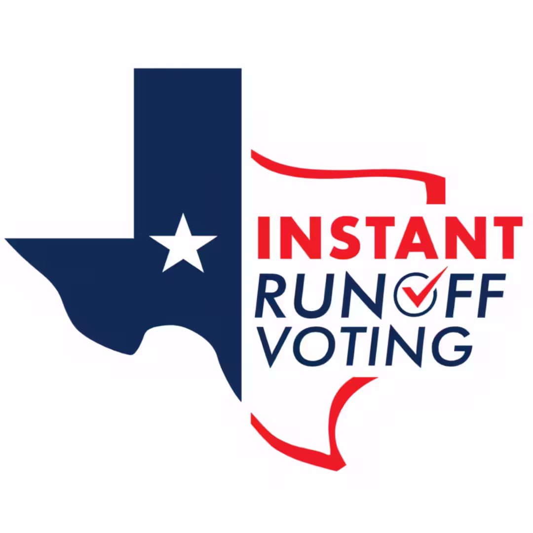 Instant Runoff Voting for Texas Logo