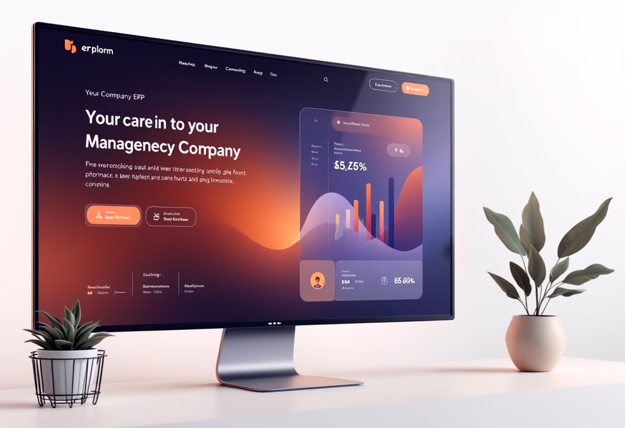 [interface] screenshot of the dashboard interface (for a erp company)