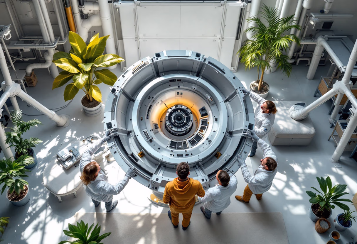 image of manufacturing process (for a space tech)