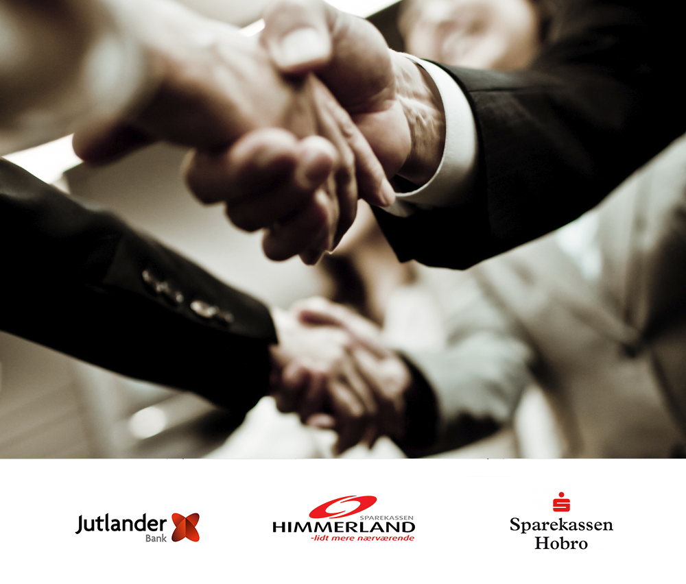 Financial advisor for Sparekassen Himmerland and Sparekassen Hobro in the merger of Jutlander Bank