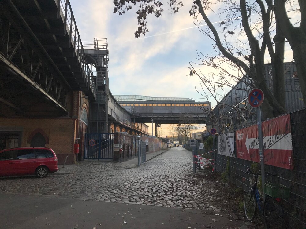Outside Gleisdreieck Park.