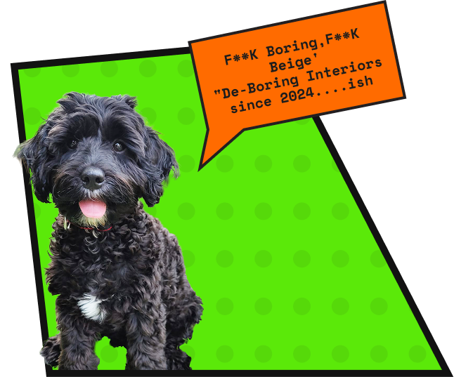 Bonnie the dog in comic image background