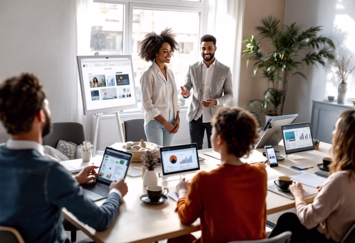 image of tech solutions demonstration (for a hr tech)