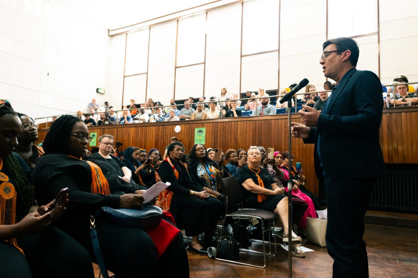 Greater Manchester mayor Andy Burnham speaks at GMLI launch event