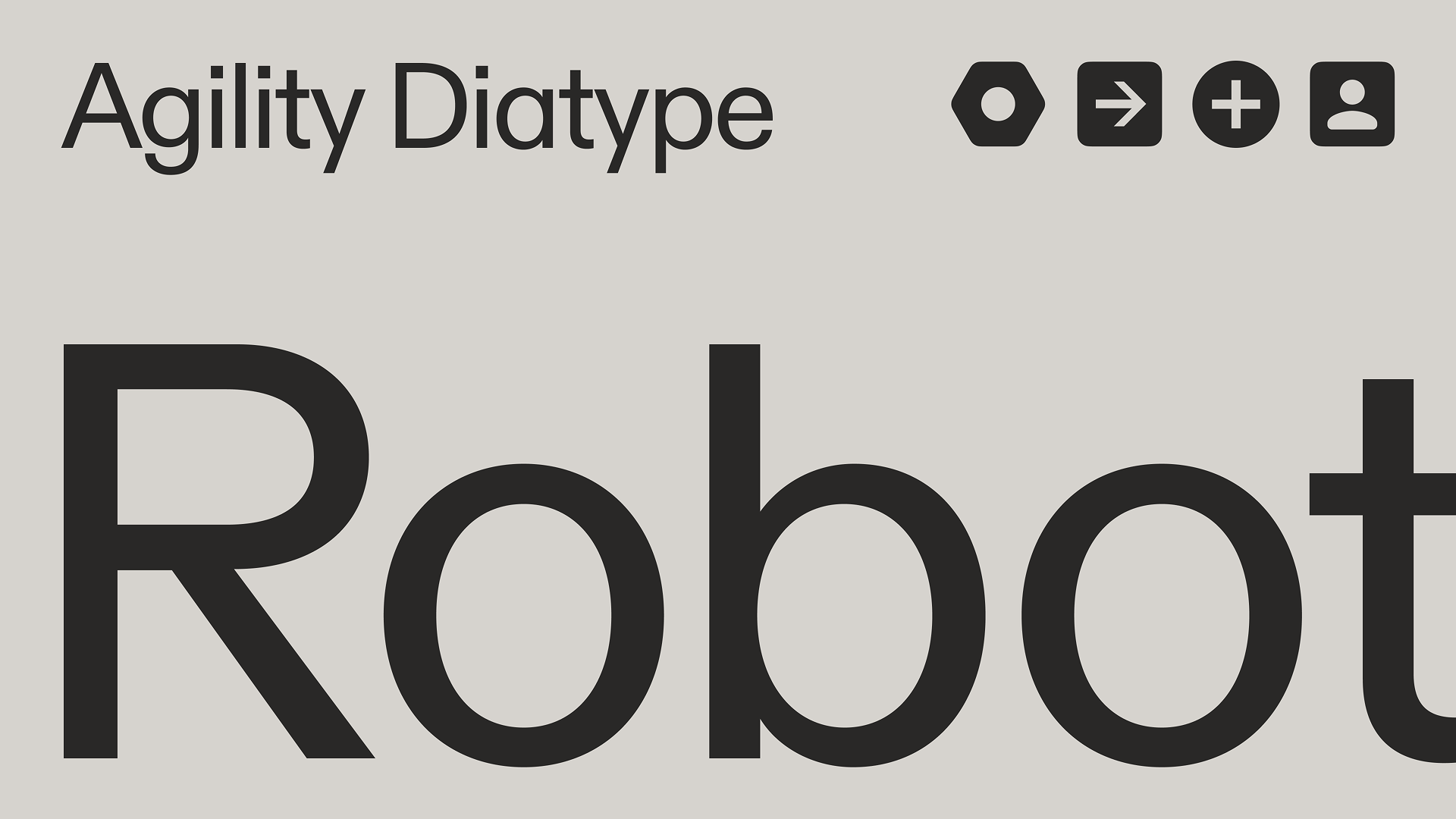 Agility Diatype and symbols.