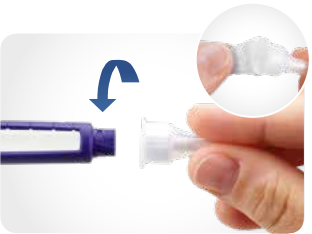 Stap 2: Bevestig een nieuwe naald