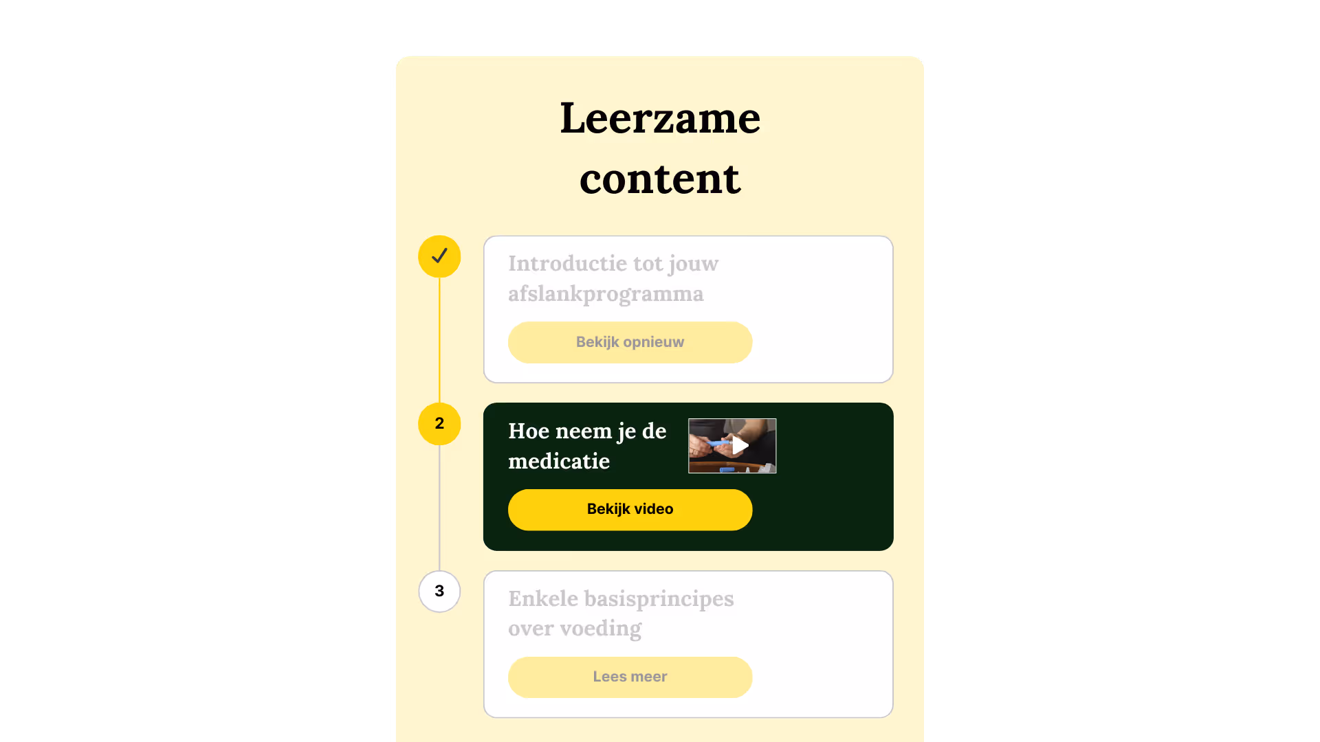 Educatie voor blijvend gewichtsverlies