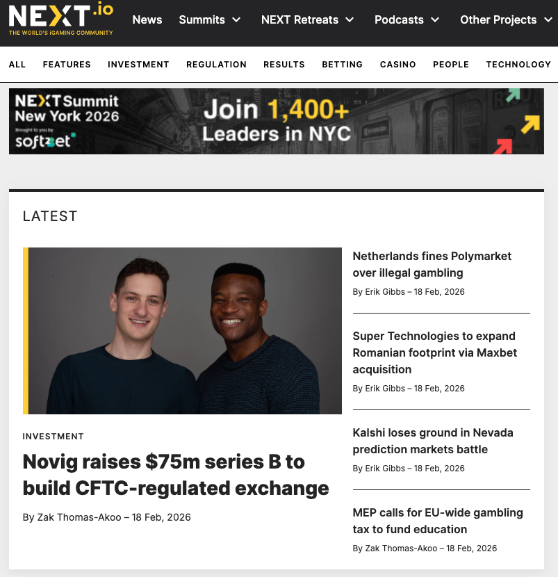 Novig raises $75m series B to build CFTC-regulated exchange