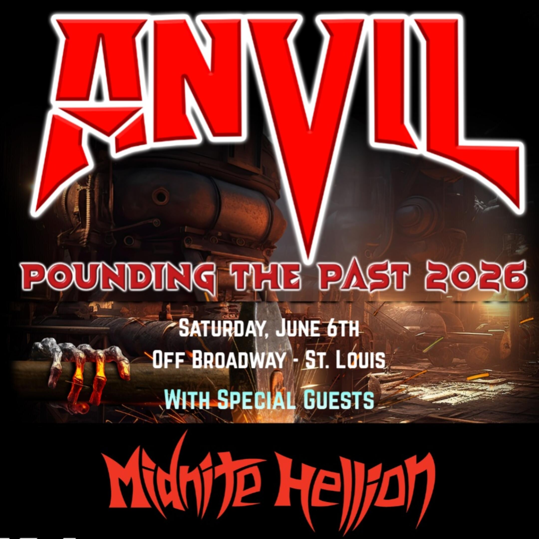 Anvil - Pounding The Past 2026 Tour