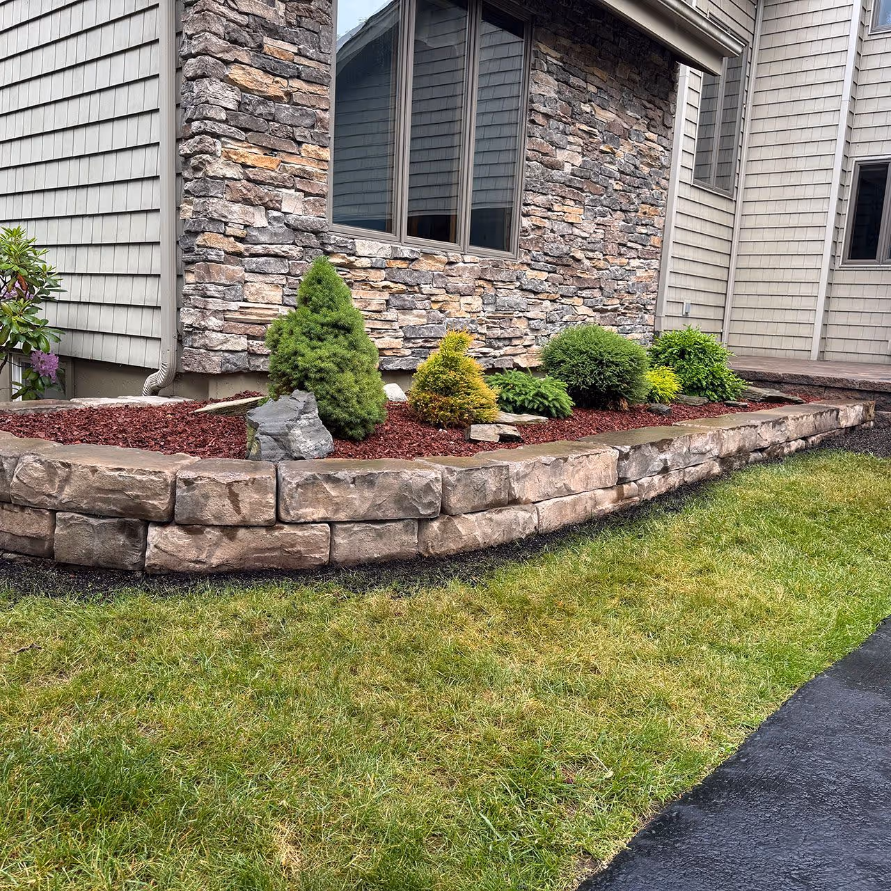 Front yard landscaping and planting design in Franklin County NY