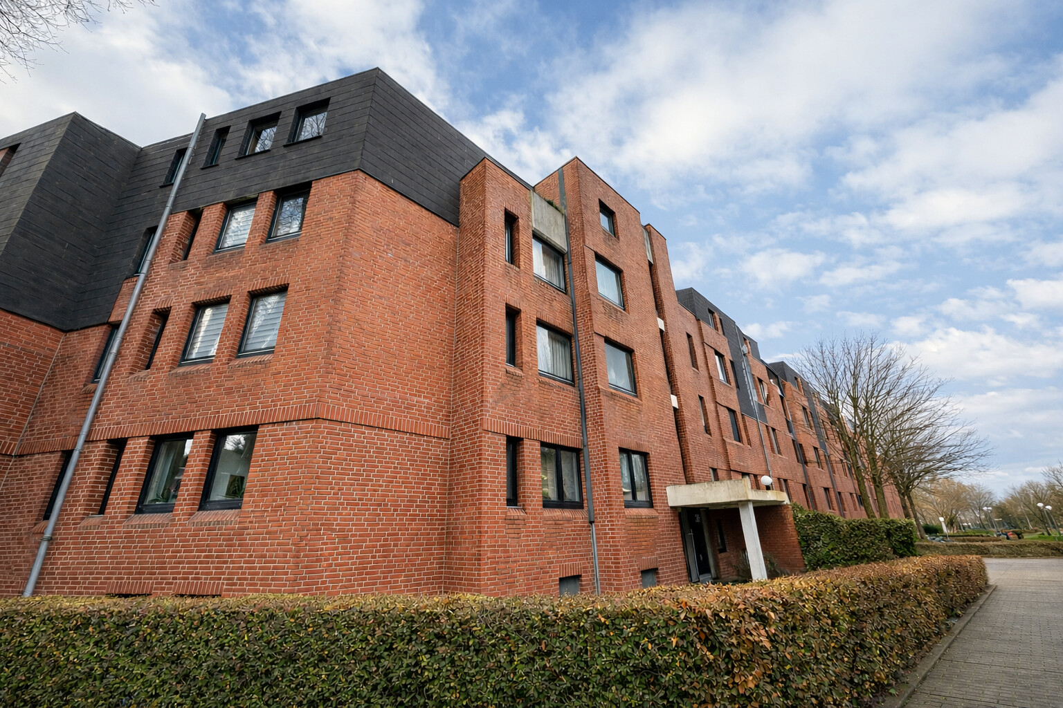 [background image] funeral home exterior