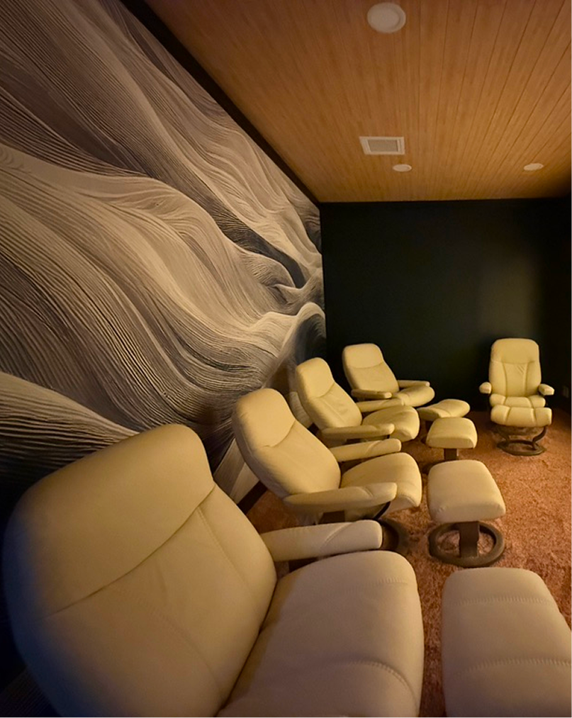 Calming atmosphere of Salt Room Salt Wellness