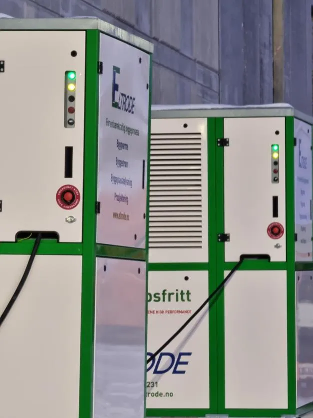 Eltrode nærbilde varmepumpe