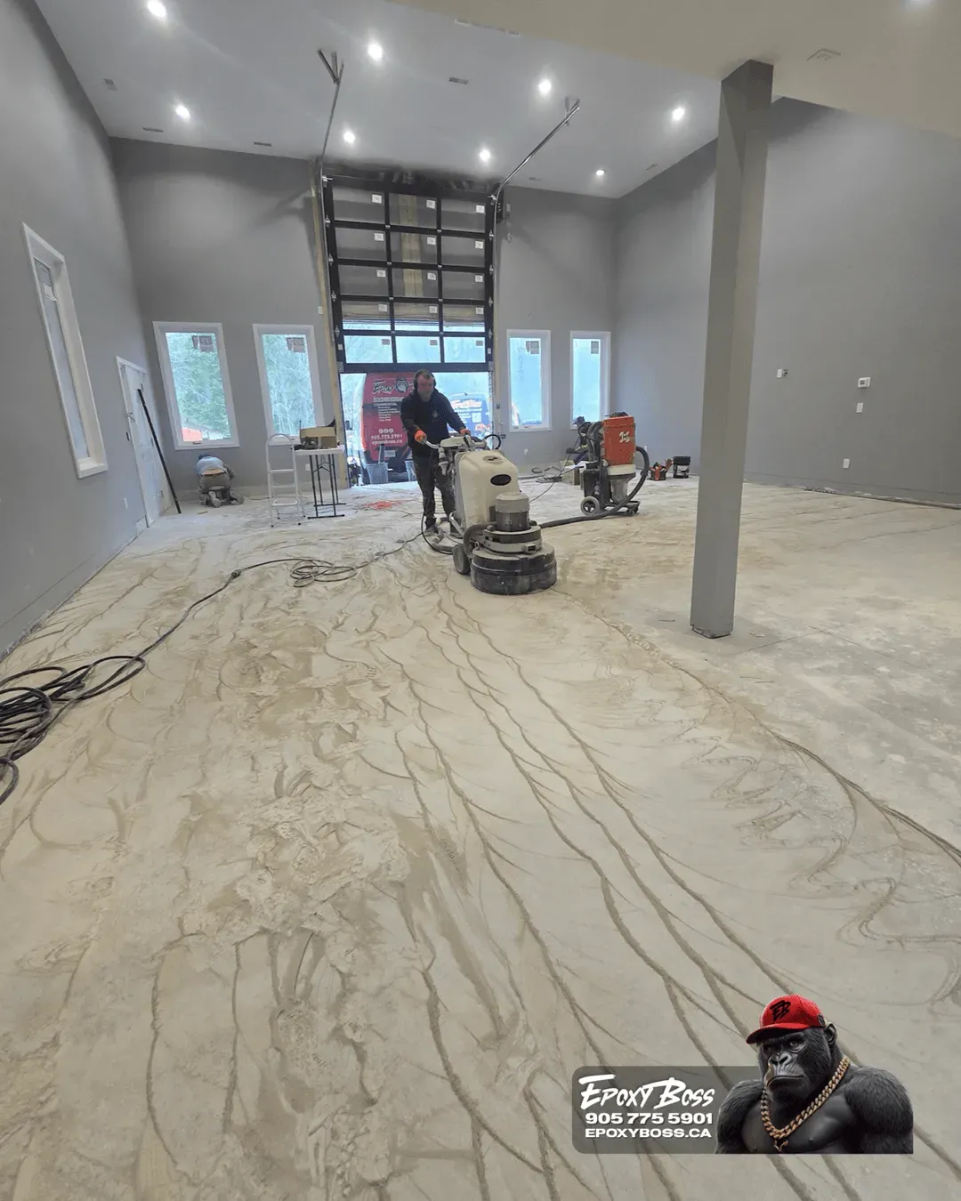 High-performance garage floor coating with chemical resistance in Burlington