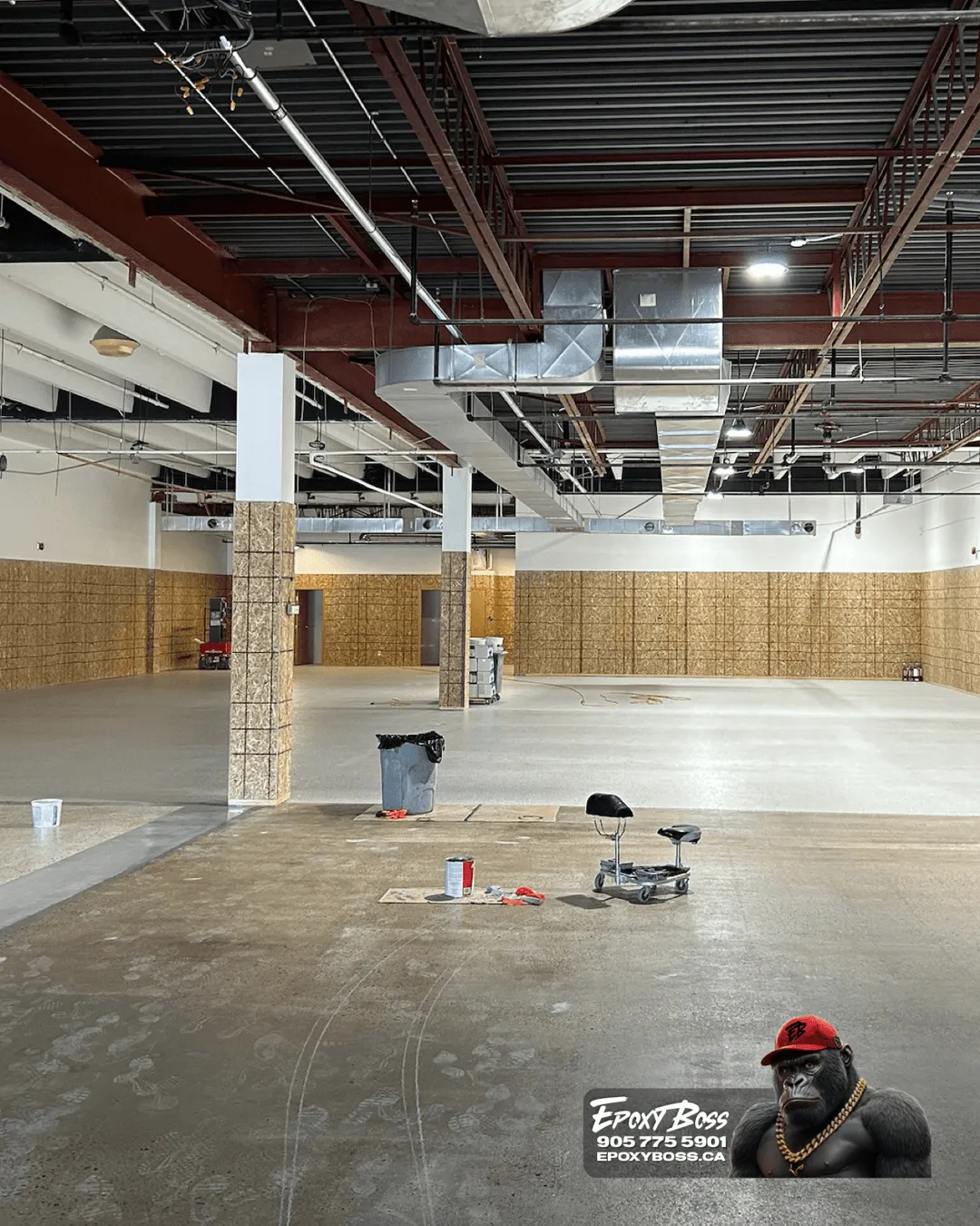commercial flake epoxy floor