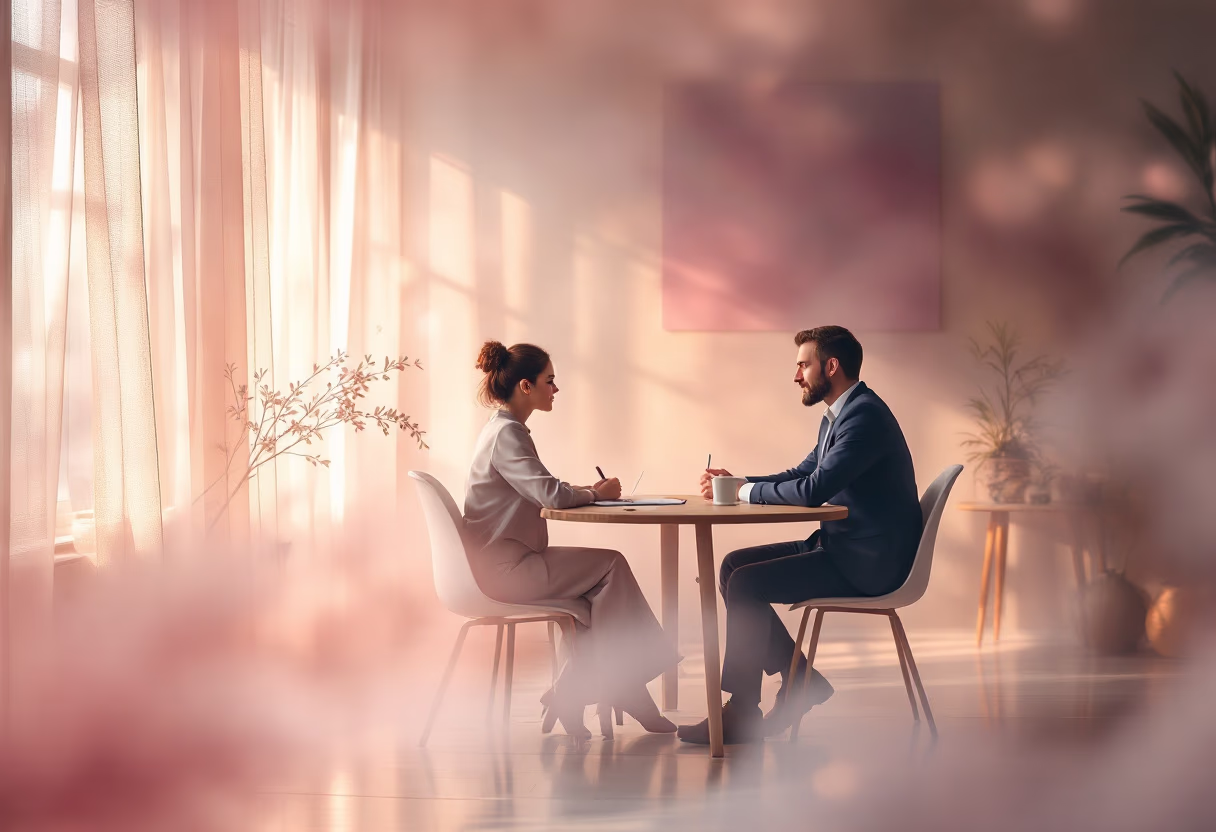 image of job interview (for a trucking company)