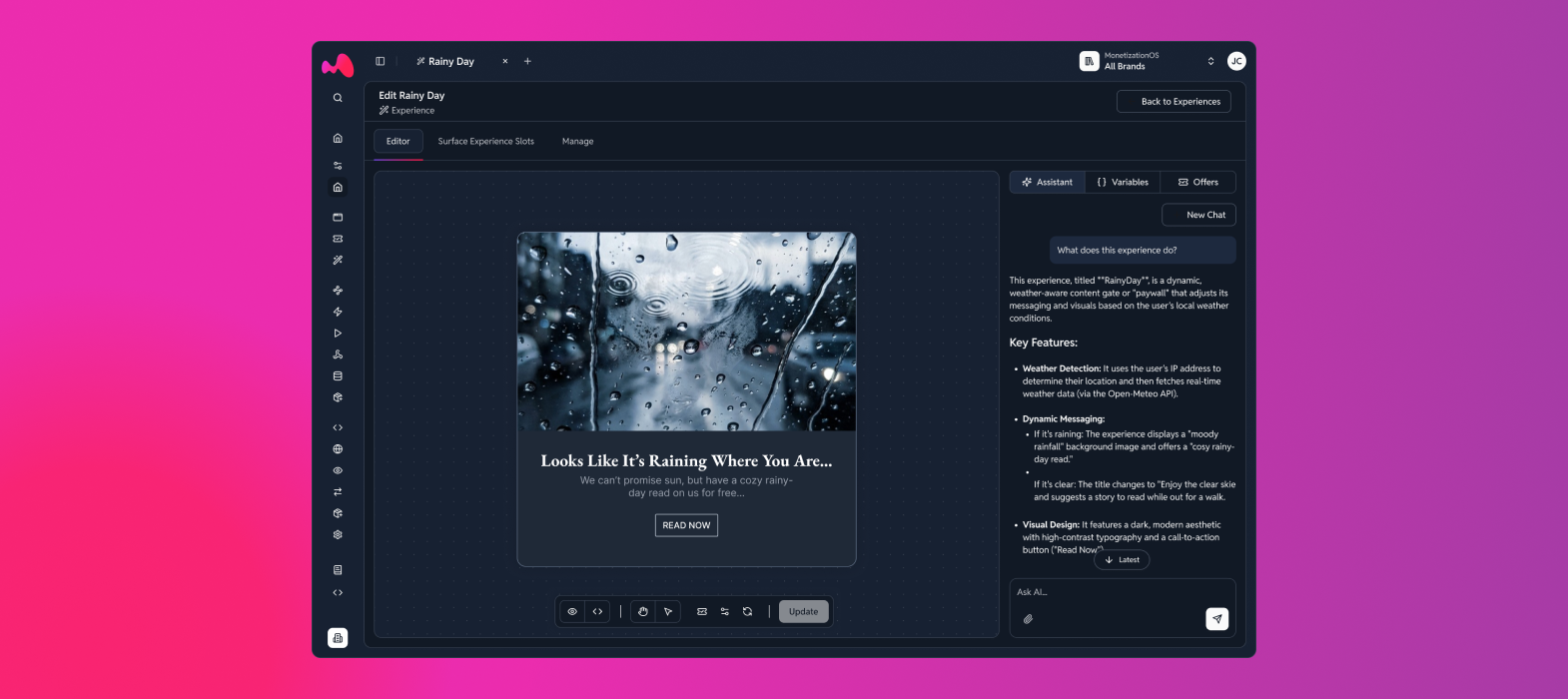 Monetization Was Never Just a Paywall. Experiences Is Live.