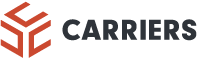 CARRIERS company logo with stylized orange emblem to the left of the text.
