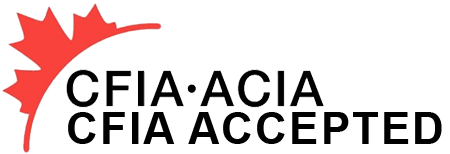 CFIA – Canadian Food Inspection Agency approved certification logo
