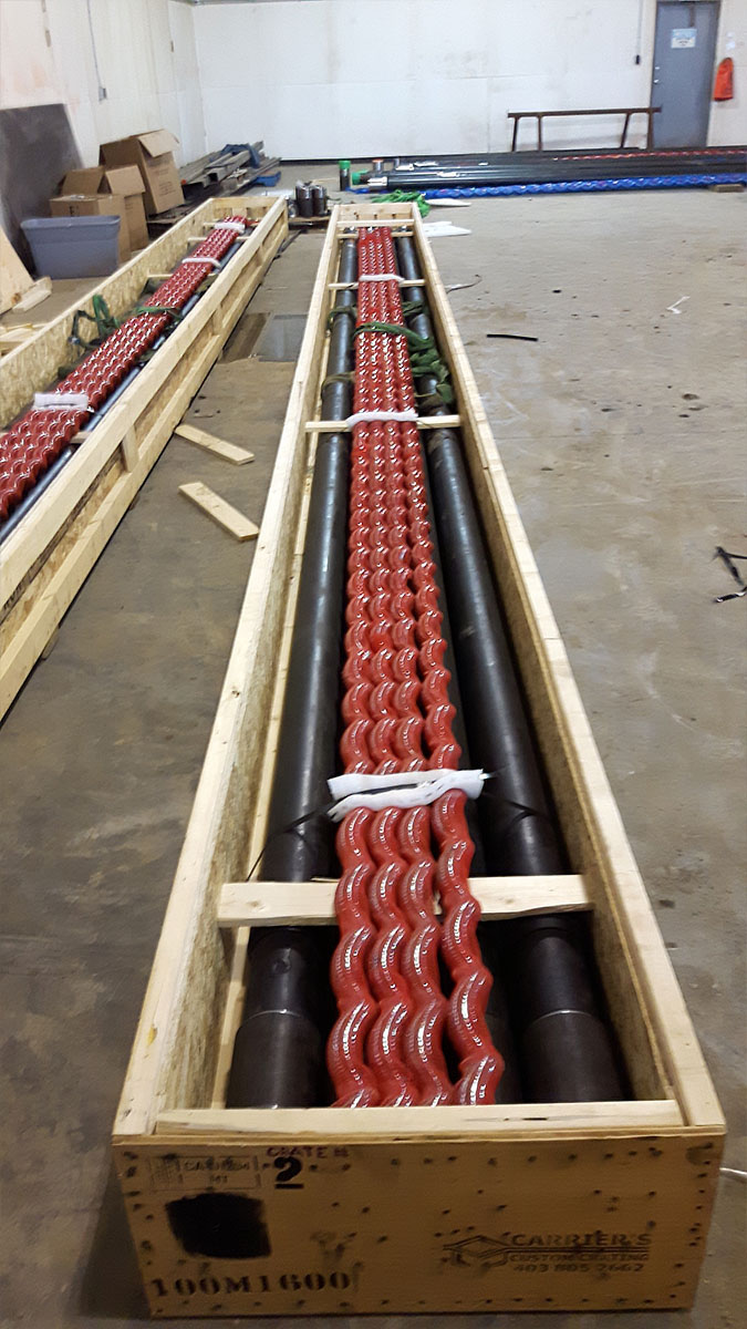Large wooden crate being assembled for industrial shipment