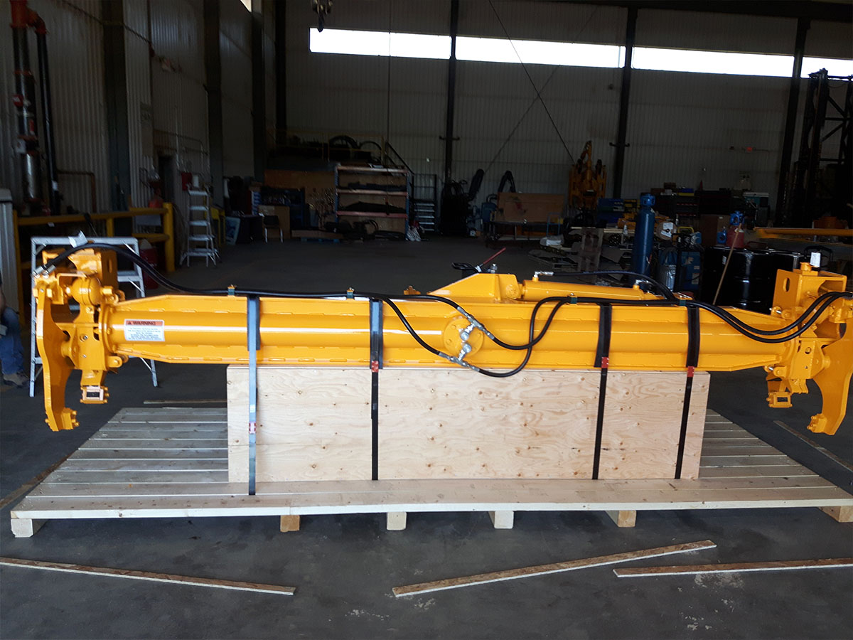 Custom crate for sensitive industrial equipment with foam interior