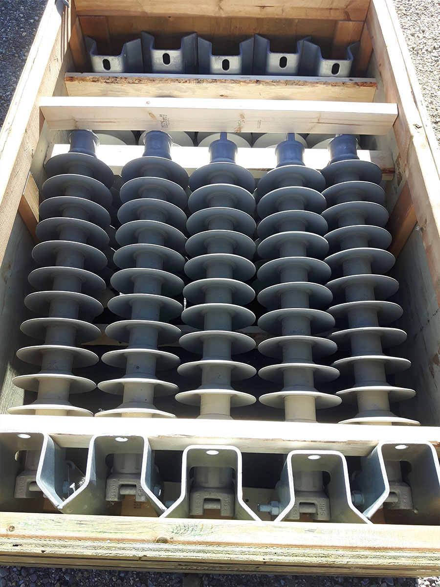 Custom export crate loaded with industrial equipment