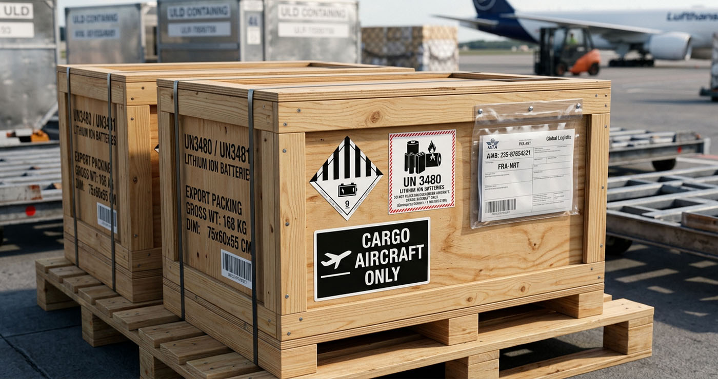 Carriers team labeling and preparing regulated hazardous materials for shipment