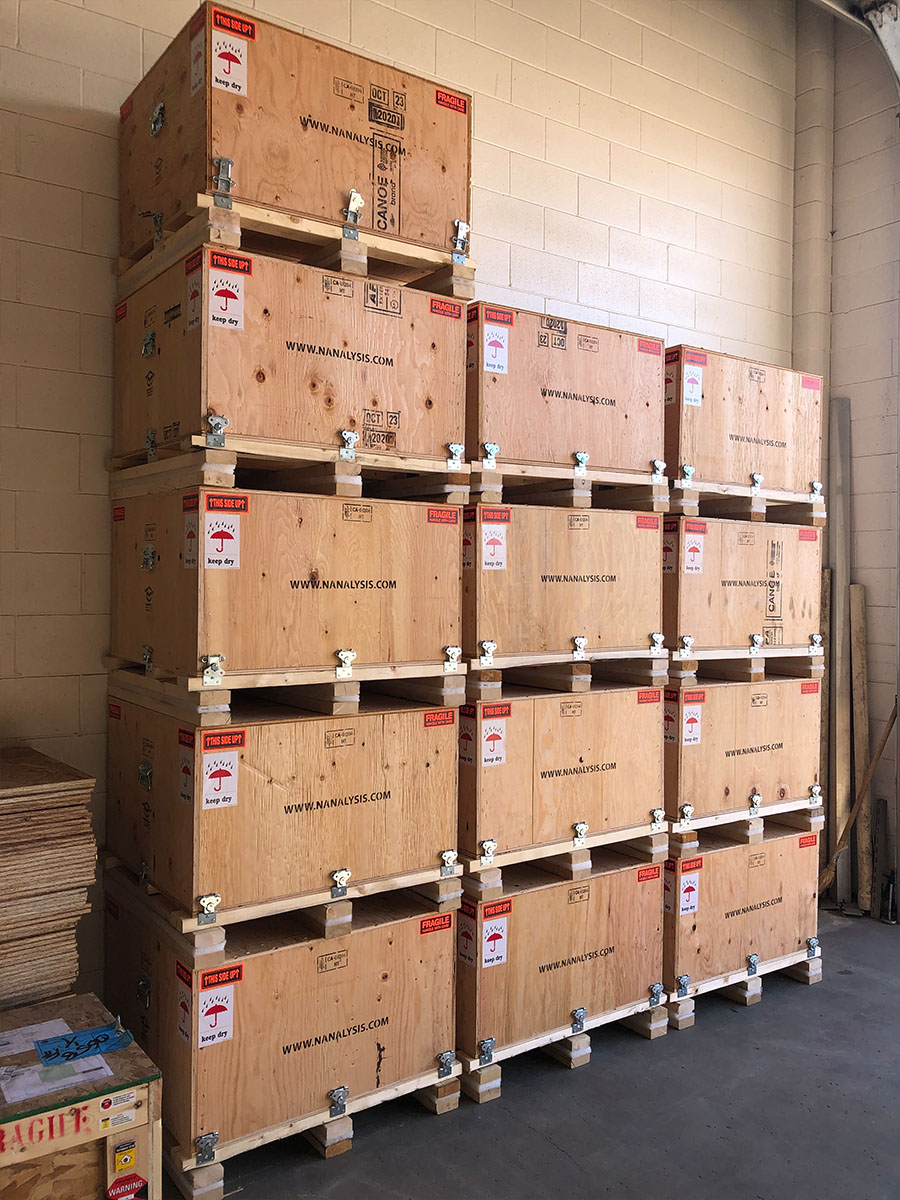 Custom trade show crate built to protect large format graphic displays