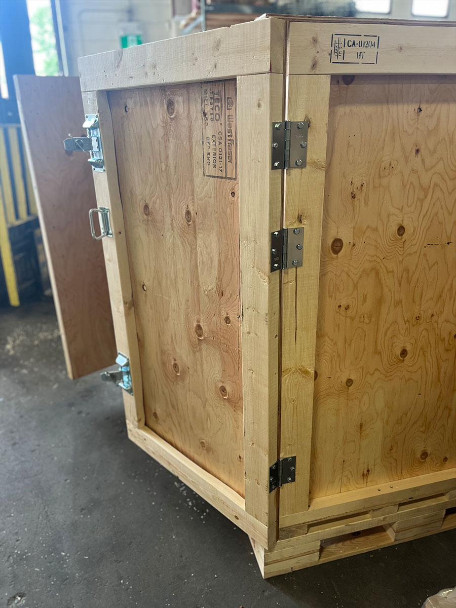 Custom specialty crate for promotional materials and event equipment