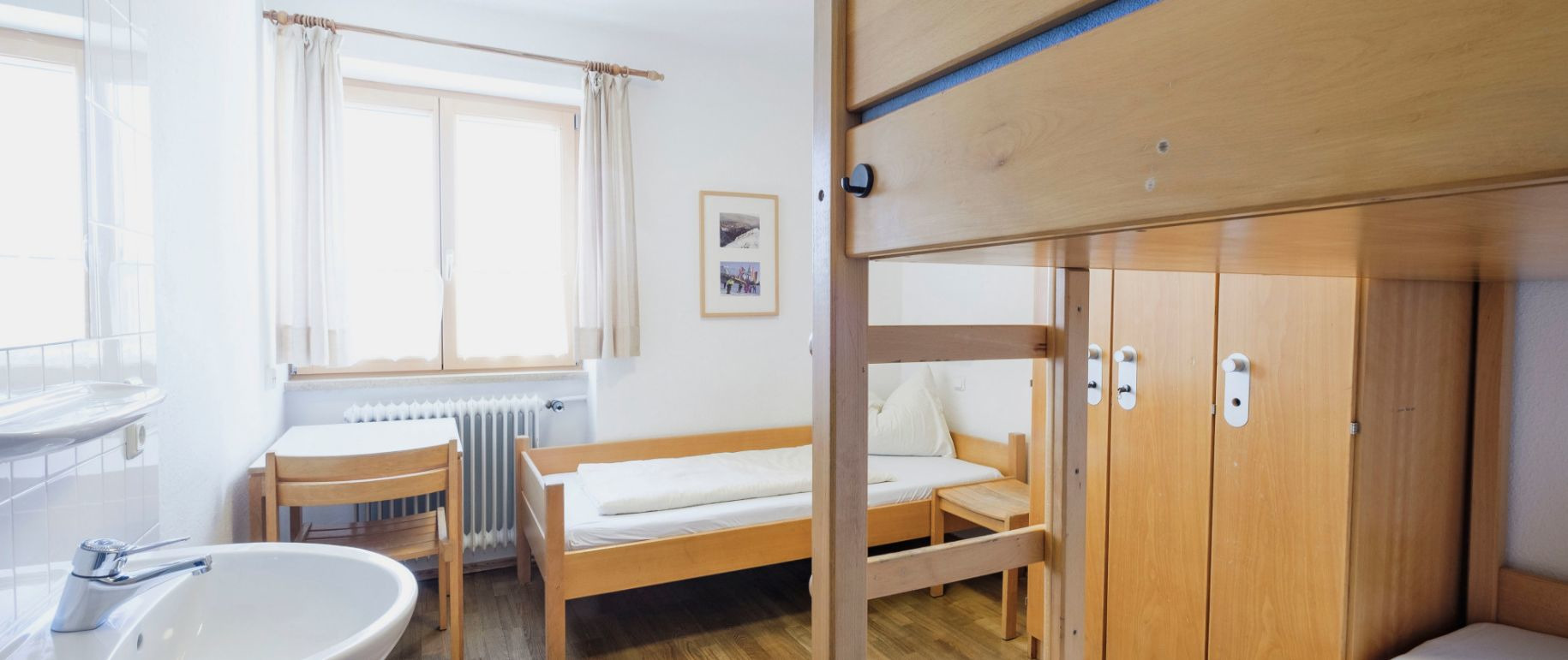 Triple room at Mittenwald Youth Hostel
