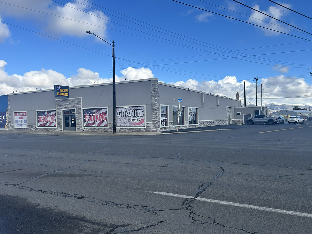 All American Discount Flooring and Countertops store front on 1st street in Yakima WA