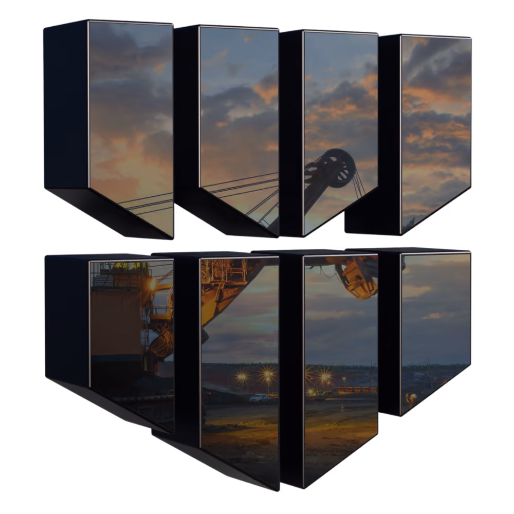 Damocles Shield containing image of mining site